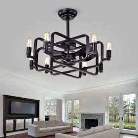 Usard Black 32-inch 8-light Lighted Ceiling Fan Fandelier