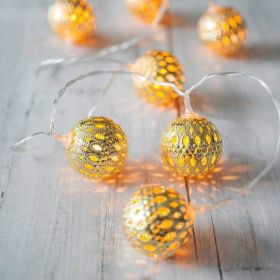 Free Shipping 30 LED String Lights Indoor, String Lights Bedroom 10.49Ft Moroccan Battery Powered String Lights Diwali Decorations for Home