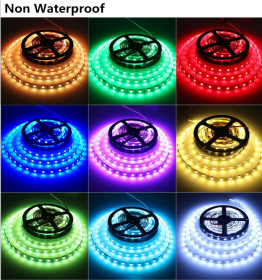 LED Light Strips Highlight 60 Light Beads Epoxy Waterproof Soft Strips (Option: IP20 white-200cm)