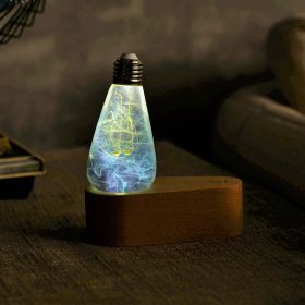 LED Wood Light Base (Style: +Mind bulb)